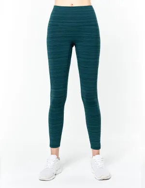 easyoga LESPIRO On- Soothing Core Tights - D64 Aquamarine  Stripe