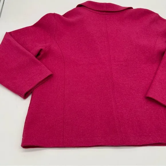 Eileen Fisher Woman Pink Wool Blend Shawl Collar Jacket – Size 16/XXL