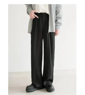 Elastic Waist Wide-Leg Pants