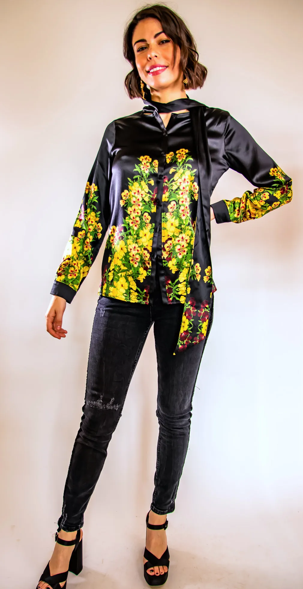 Elixir Charmeuse Silk Blouse