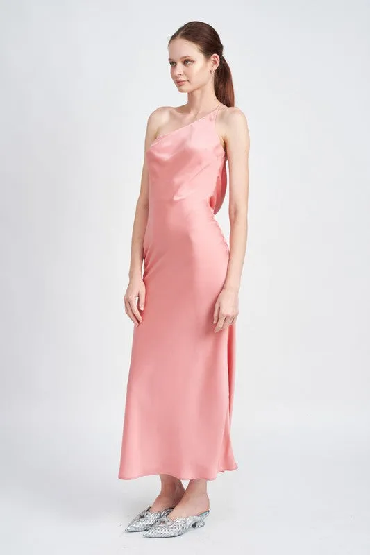 Emory Park SATIN MAXI BIAS MAXI DRESS