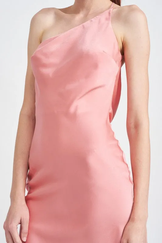 Emory Park SATIN MAXI BIAS MAXI DRESS