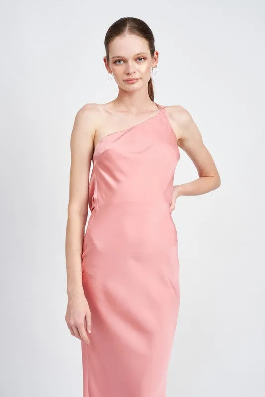 Emory Park SATIN MAXI BIAS MAXI DRESS