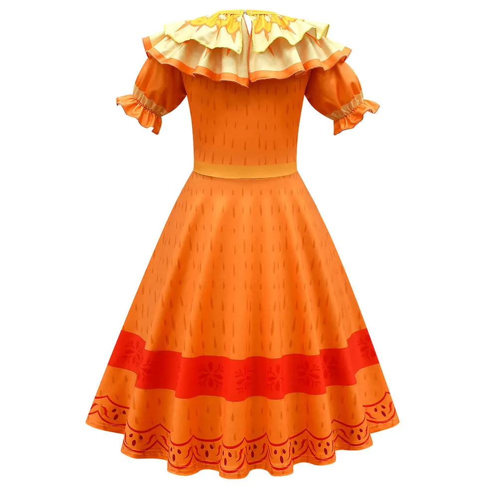 Encanto Cosplay Dress Girls  Kids  Cosplay Costume Halloween Carnival Suit