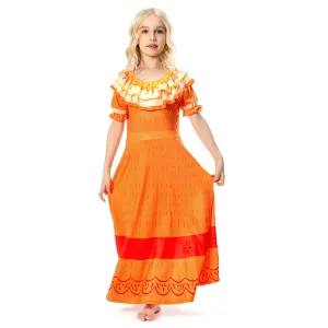 Encanto Cosplay Dress Girls  Kids  Cosplay Costume Halloween Carnival Suit