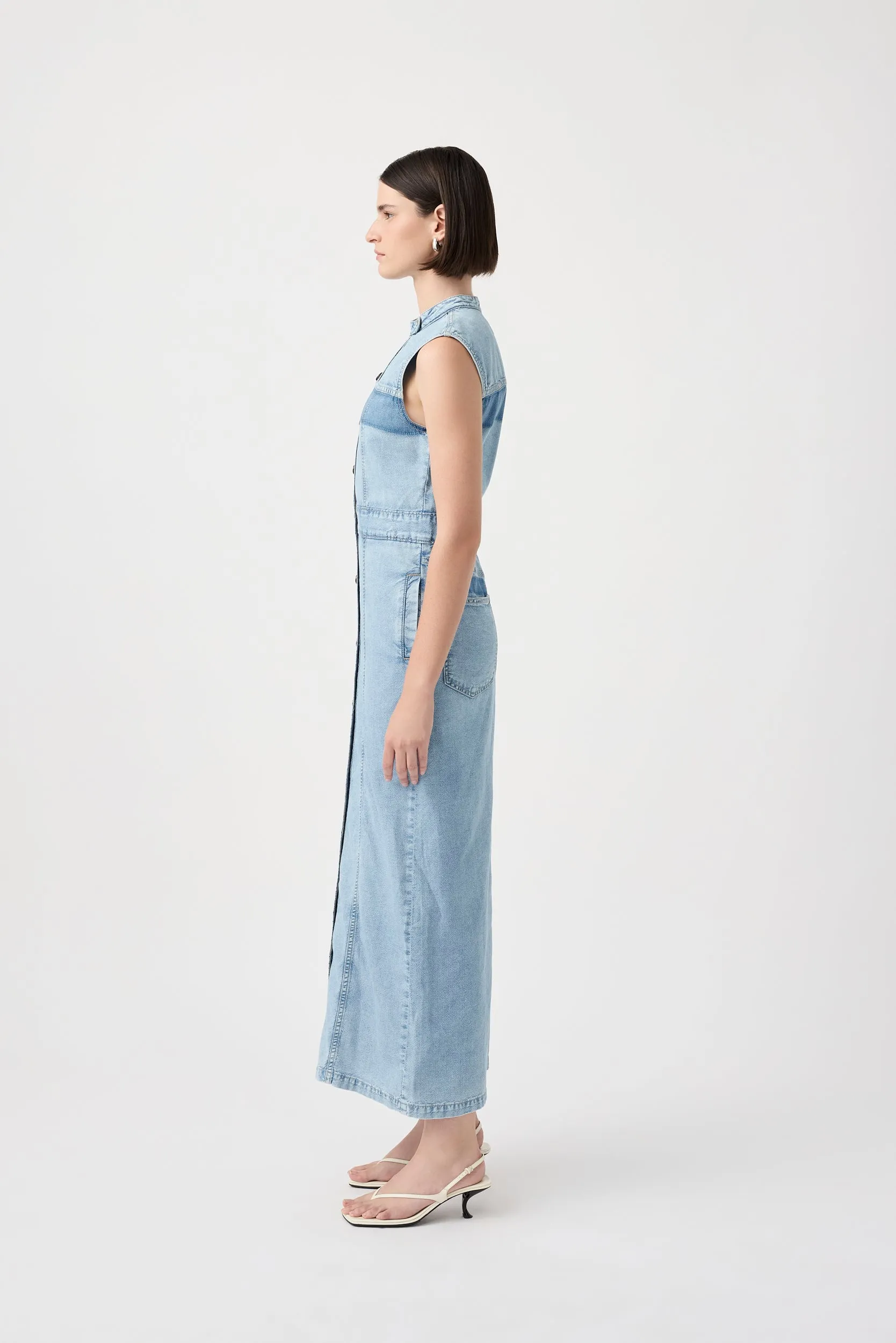 Ethel Dress - Broken Blue