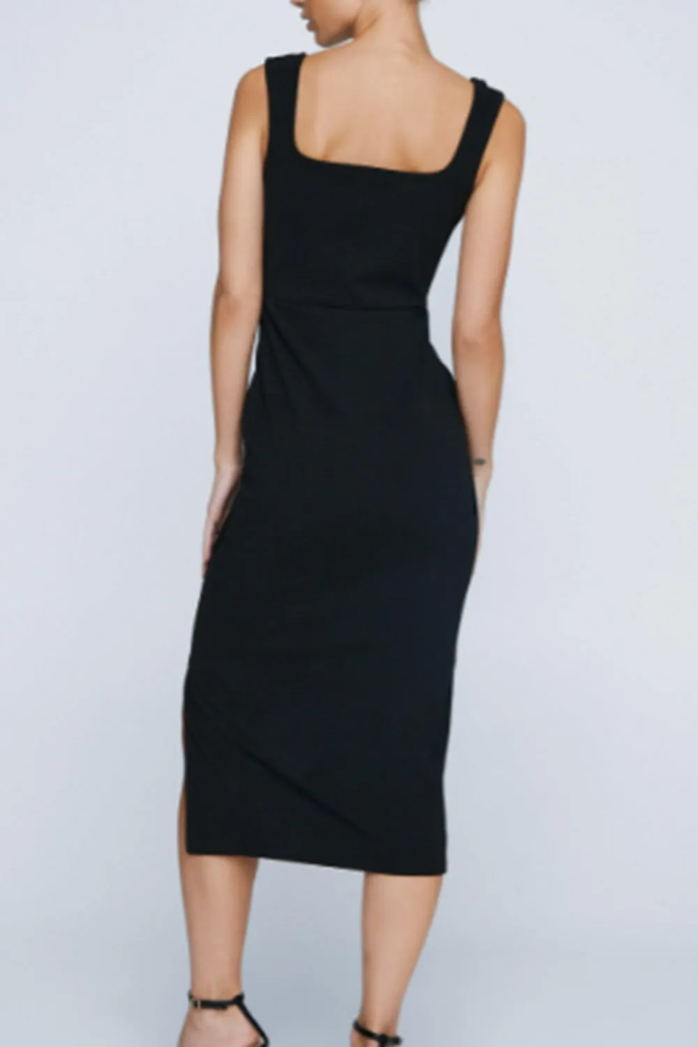 Ethereal Elegance Black Dress