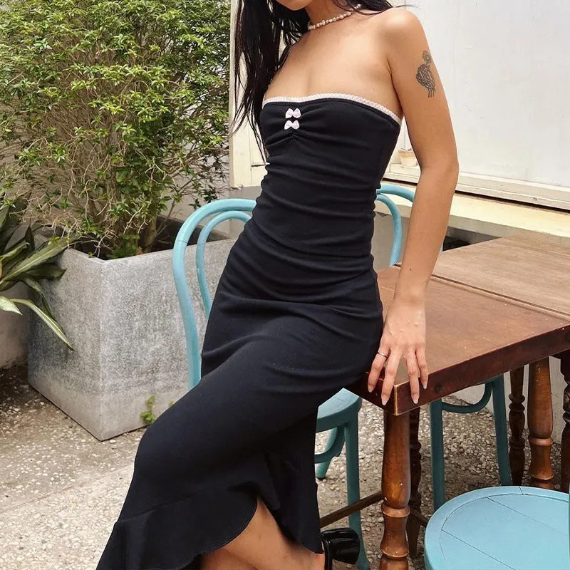 European and American Style Women's Clothing New2023Summer Aliexpress Slim Fit Slimming Patchwork Top Casual Skirt Suit for Women