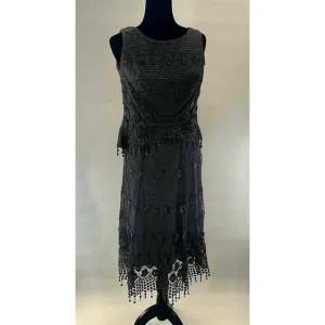 Eva Franco Grey lace Dress Size 0