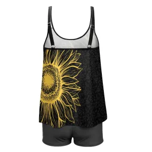Fat model split swimsuit suit