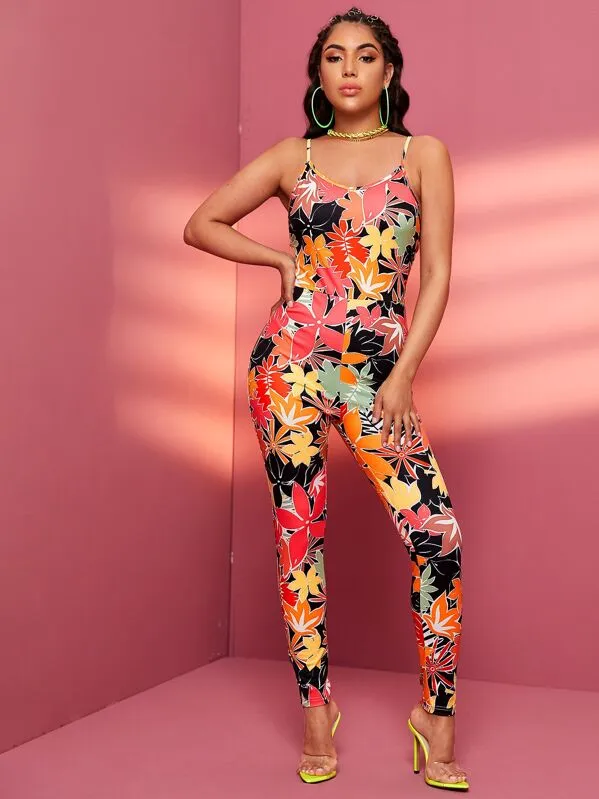 Flower Girl Slim Fit Jumpsuit