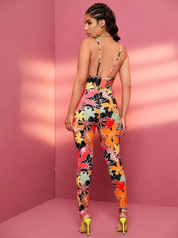 Flower Girl Slim Fit Jumpsuit