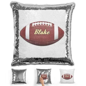 Football Personalized Magic Sequin Pillow