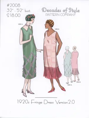 Fringe Dress 1920s 2.0 Sewing Pattern