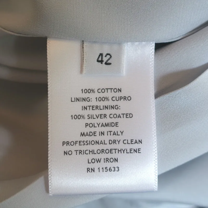 Gabriela Hearst Blazer Sophie Light Blue Corduroy Size 42 Single Breasted Jacket