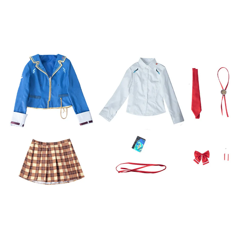 Game Heaven Burns Red Kayamori Ruka 31A Cosplay Costume Uniform Outfits Halloween Carnival Suit