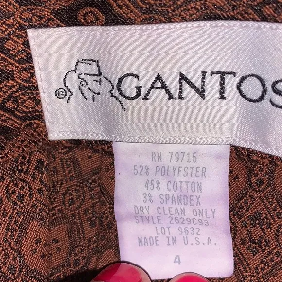 Gantos Vintage 2 piece skirt suit, Size 4