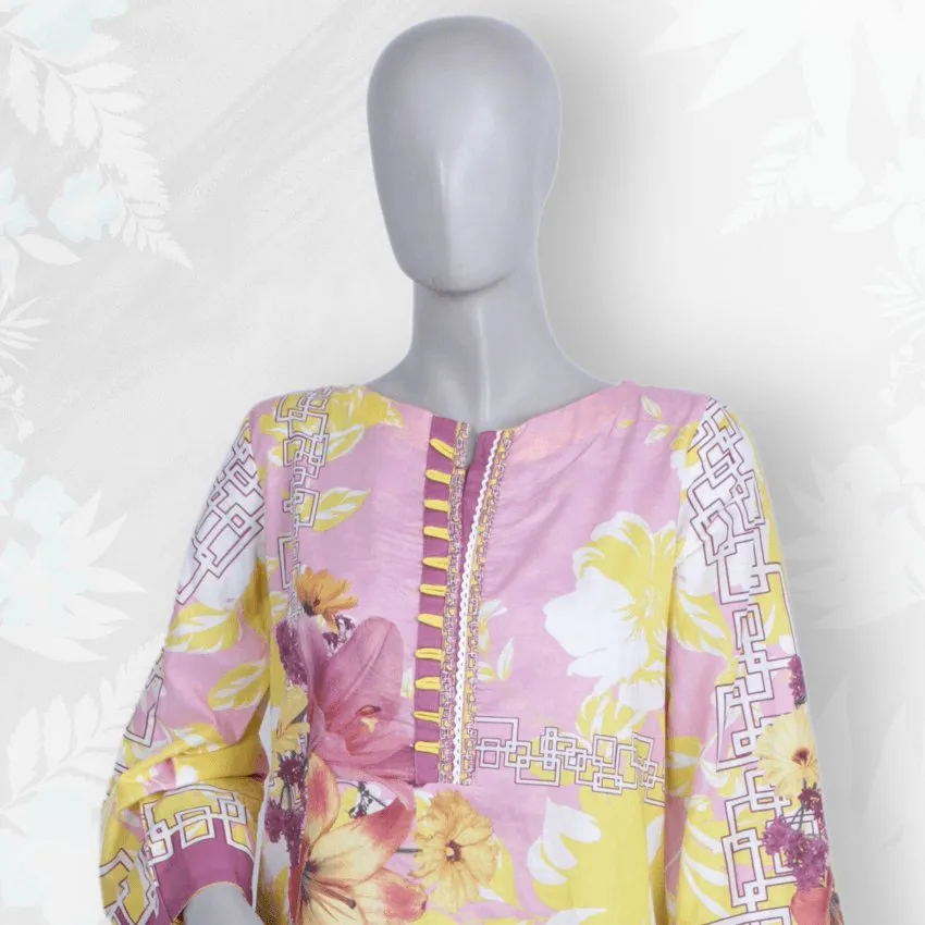 Girls Casual Printed 2Piece Lawn Suit -PRST-063