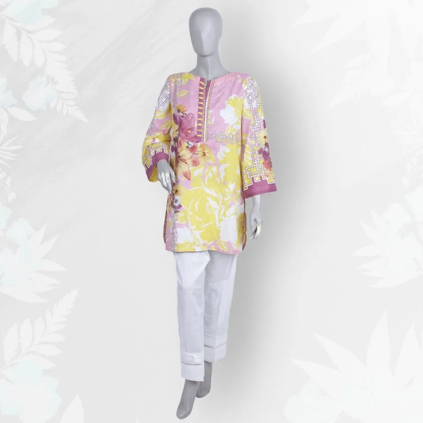 Girls Casual Printed 2Piece Lawn Suit -PRST-063