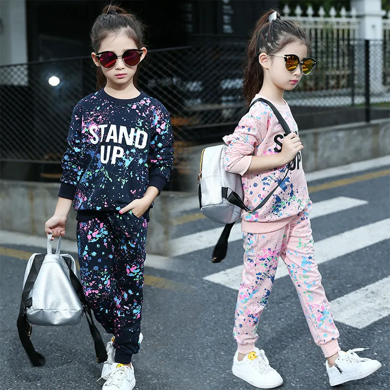 Girls Graffiti "Stand Up" two-piece track suit