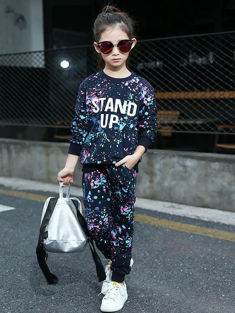 Girls Graffiti "Stand Up" two-piece track suit