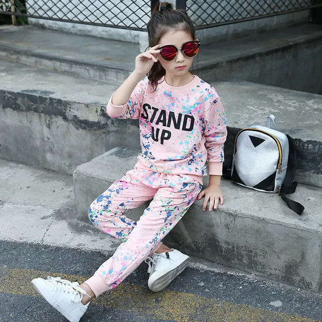 Girls Graffiti "Stand Up" two-piece track suit