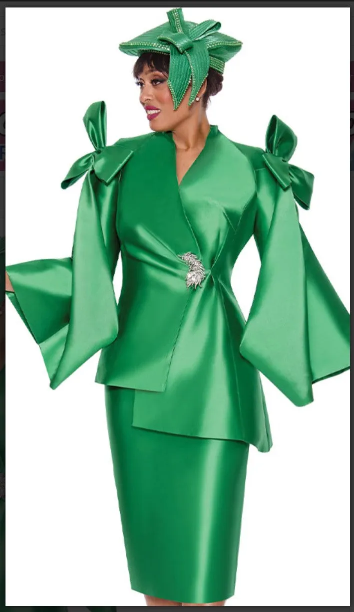 GMI 9992 Woman 2PC Asymmetric Jacket And Straight Line Skirt Suit