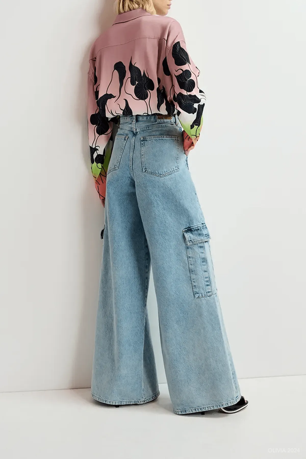 Gnome Wide-Leg Jeans in Blue