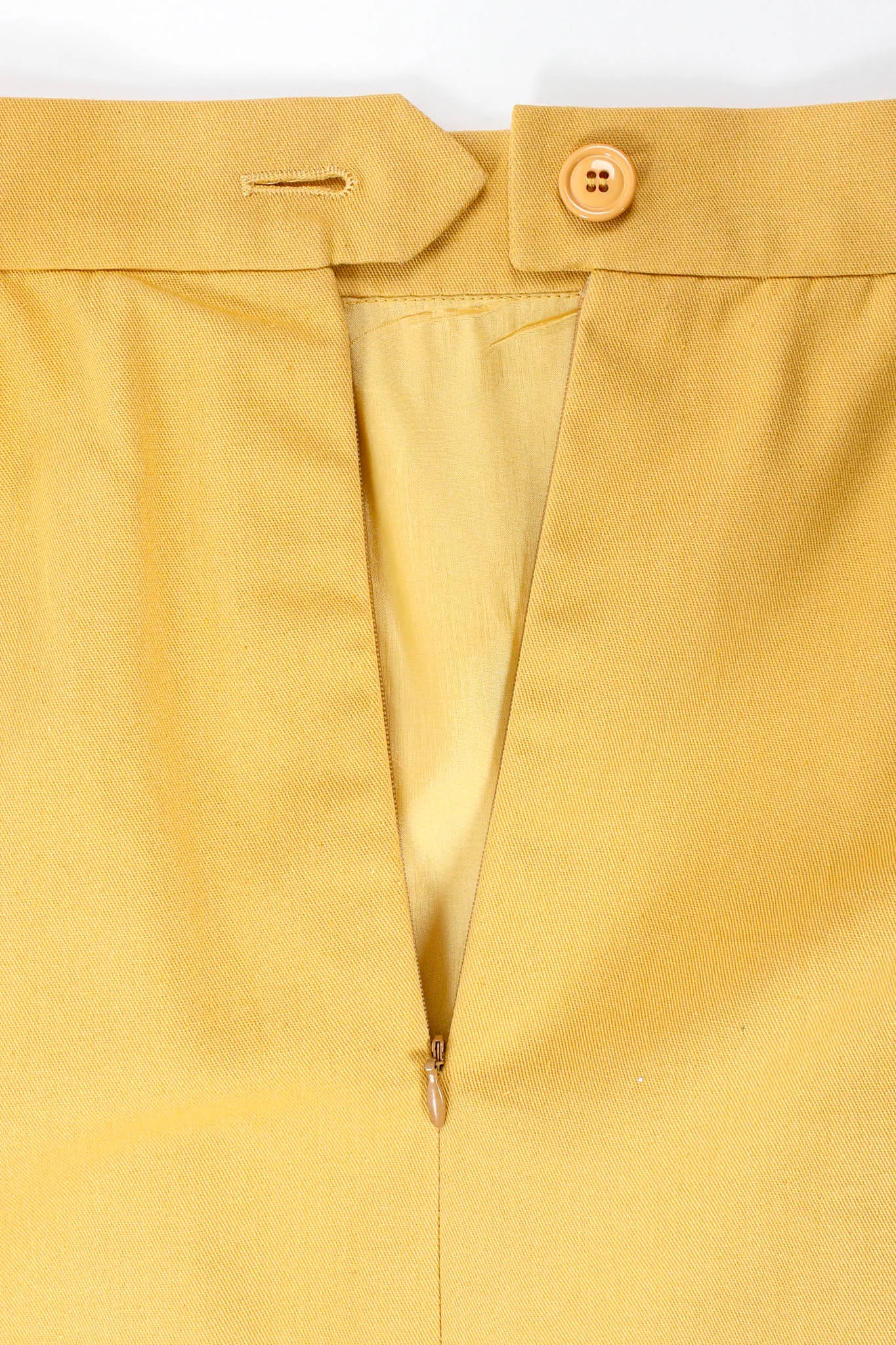 Golden Blazer & Skirt Suit Set