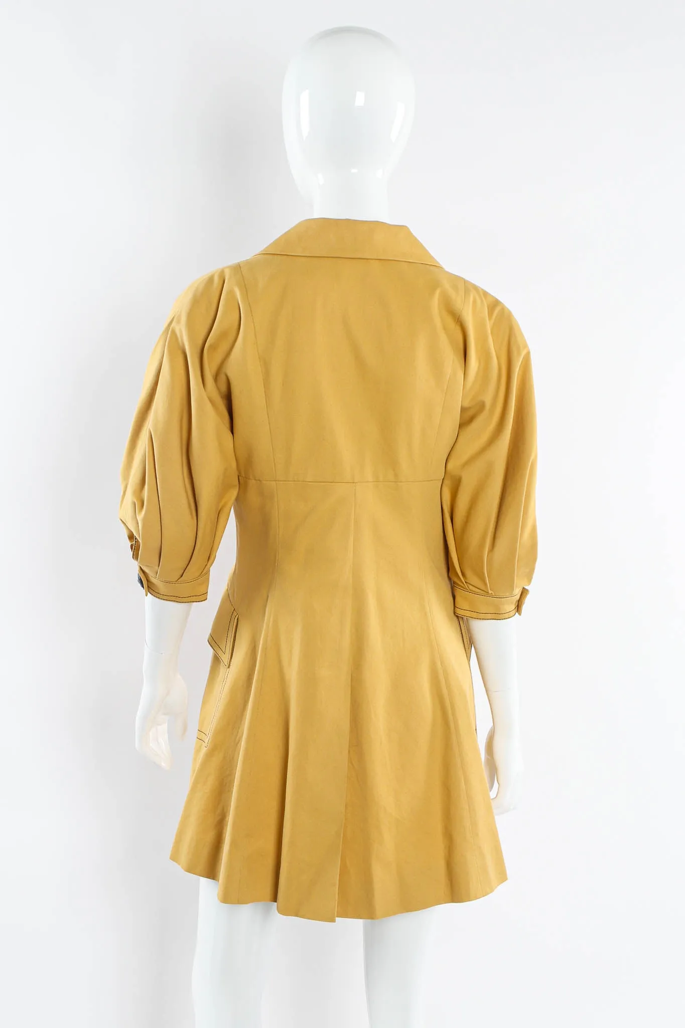 Golden Blazer & Skirt Suit Set