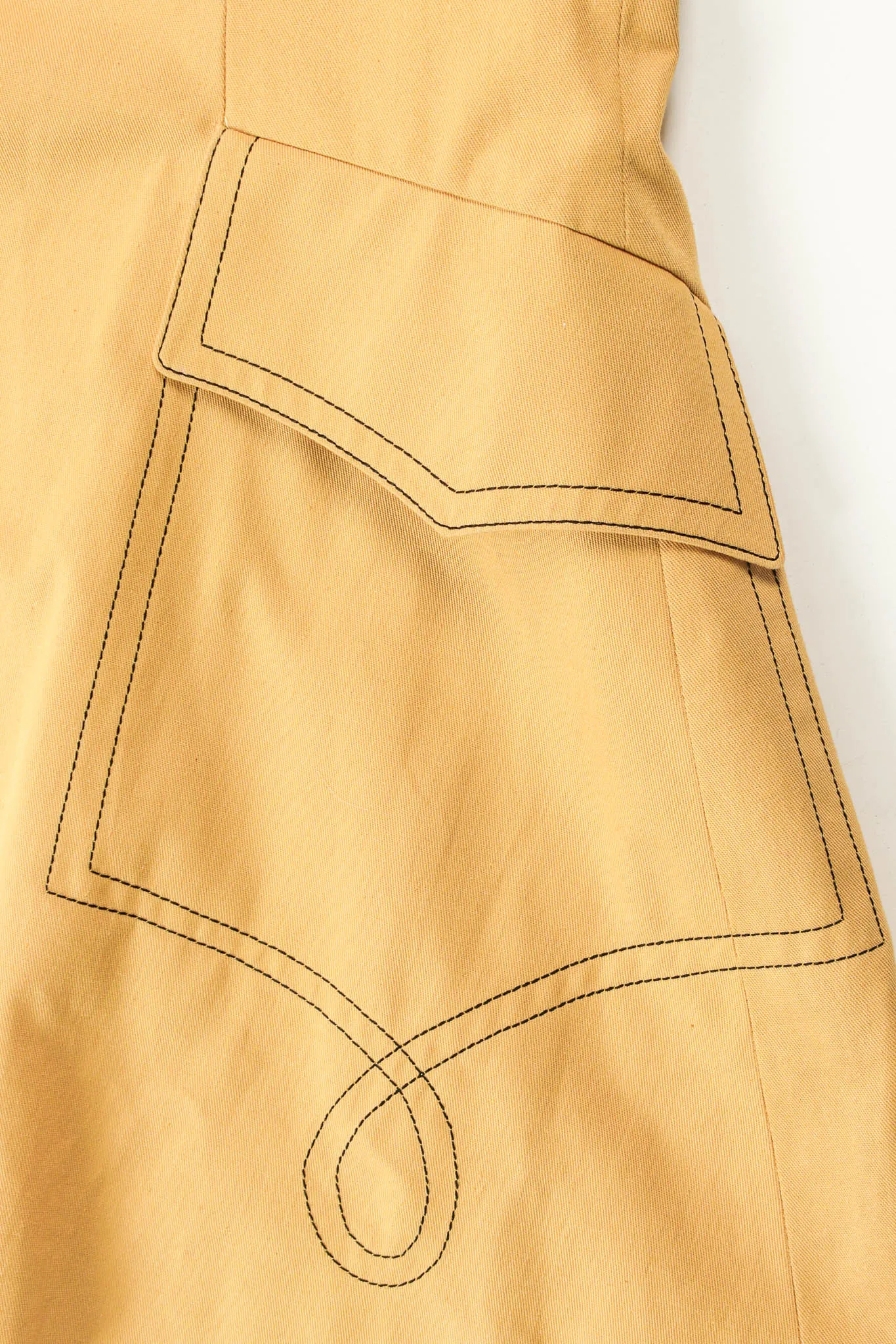 Golden Blazer & Skirt Suit Set