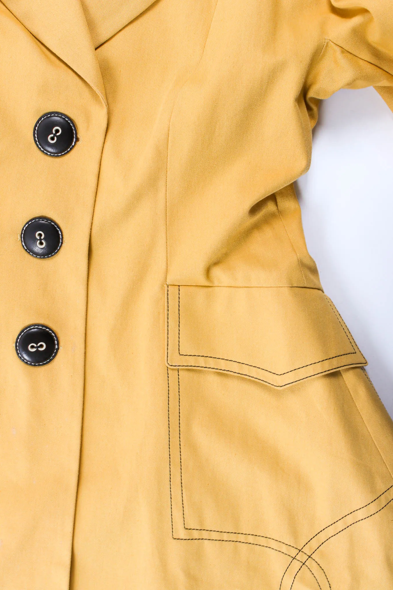 Golden Blazer & Skirt Suit Set