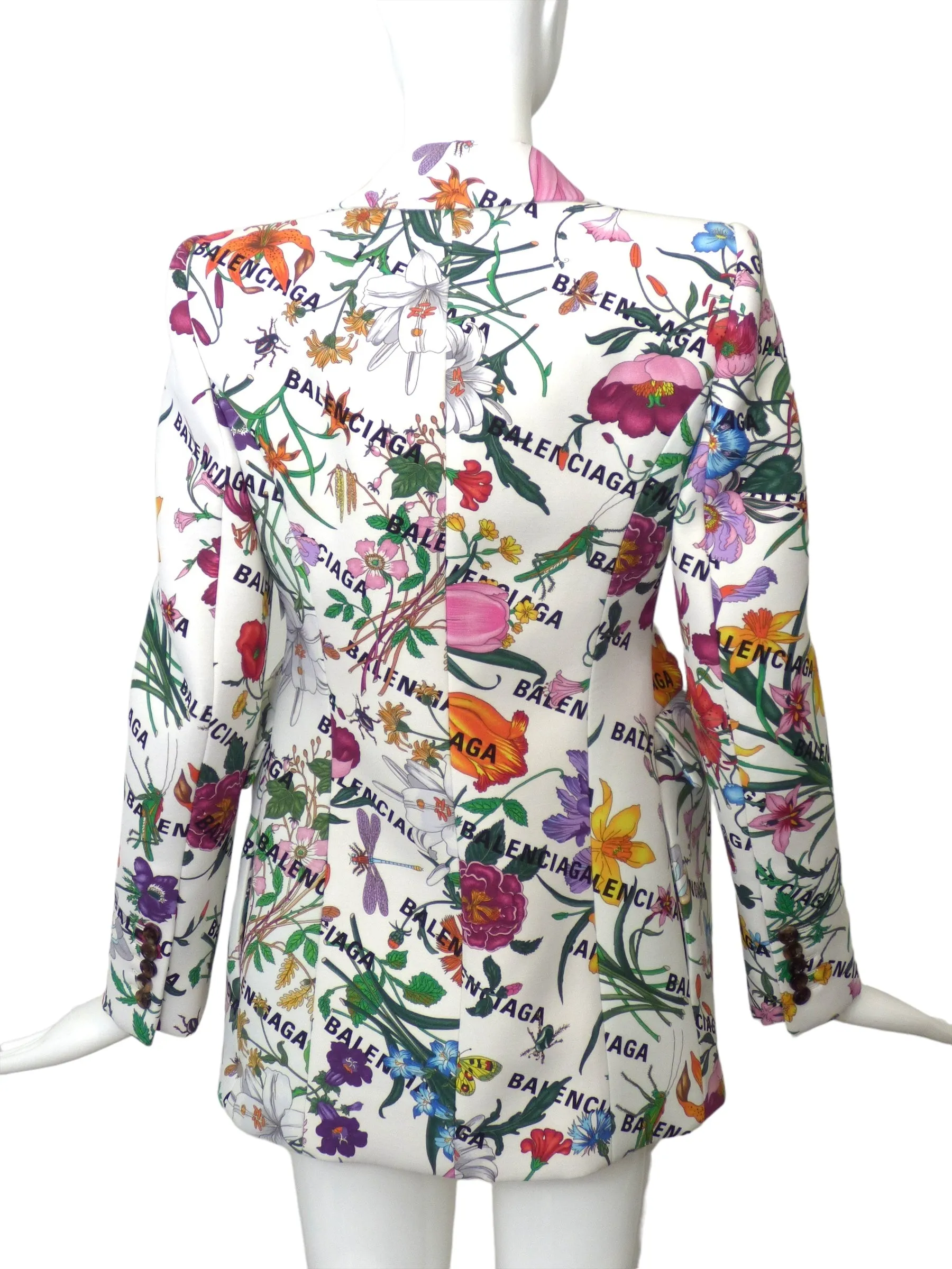 GUCCI x BALENCIAGA- NWT 2021 Floral Hacker Blazer, Size 4