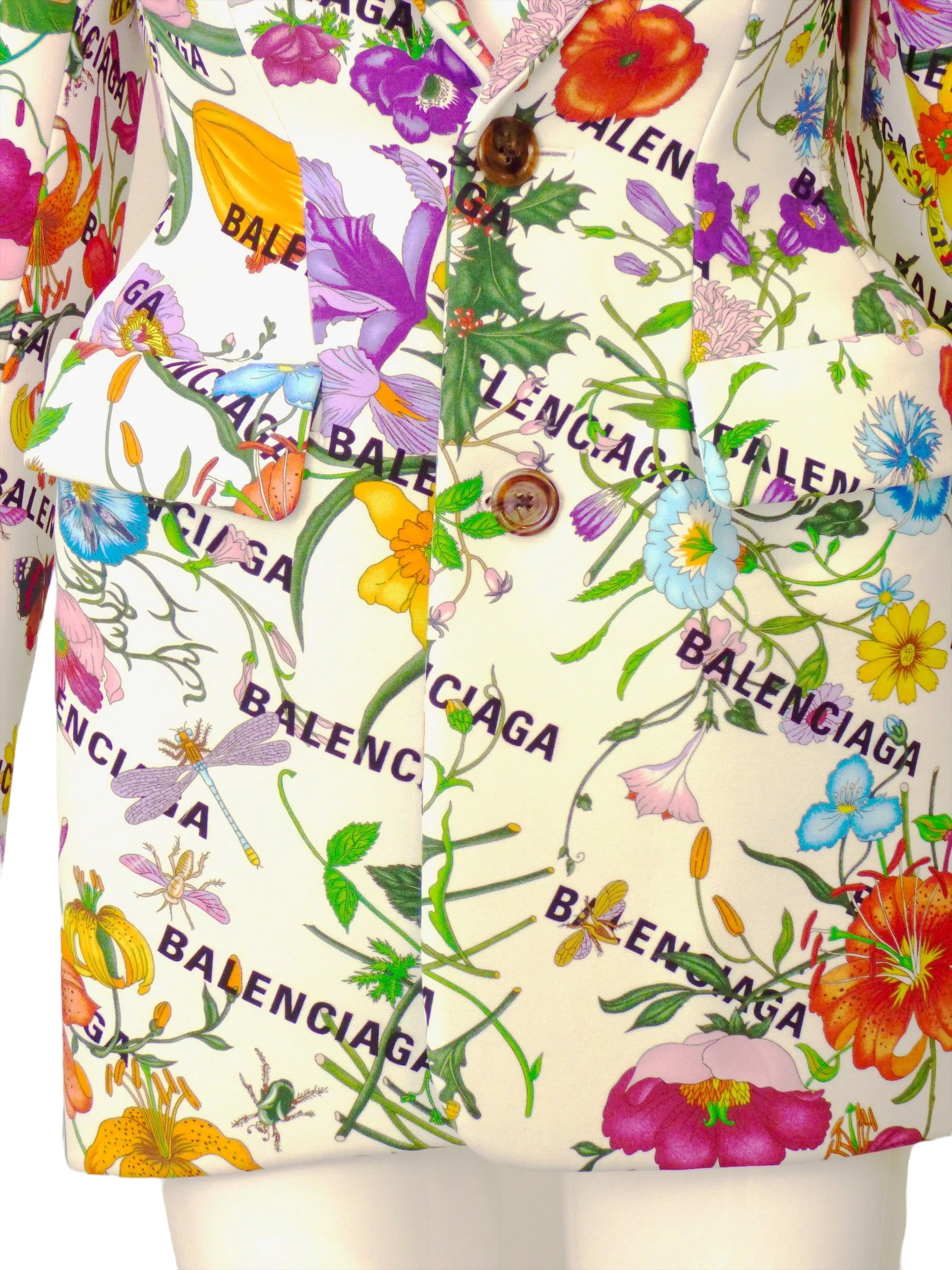 GUCCI x BALENCIAGA- NWT 2021 Floral Hacker Blazer, Size 4
