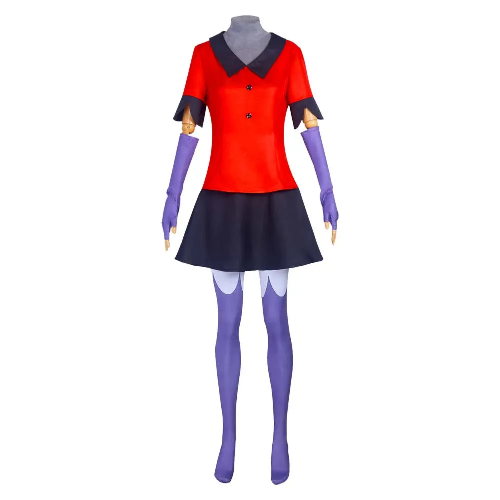 Hazbin Hotel Vaggie TV Character Red Suit Cosplay Costume Outfits Halloween Carnival Suit