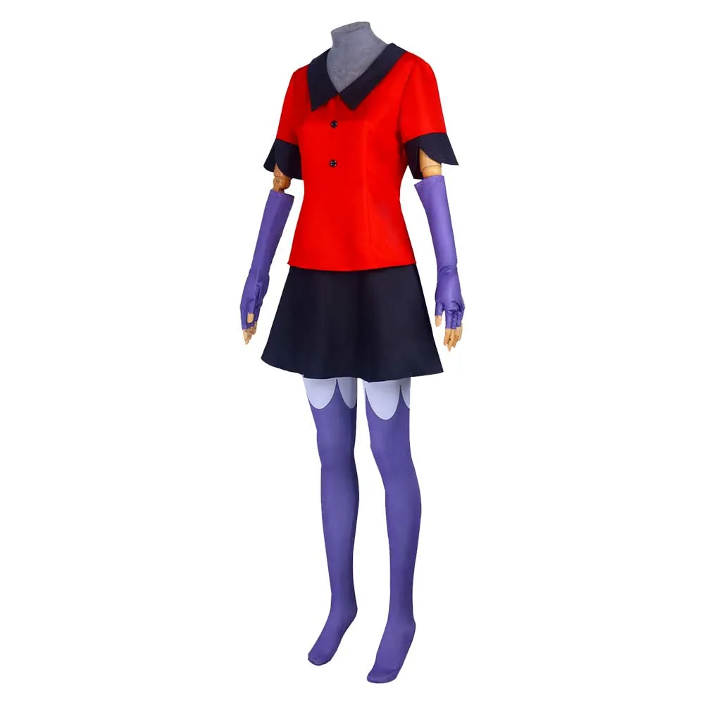 Hazbin Hotel Vaggie TV Character Red Suit Cosplay Costume Outfits Halloween Carnival Suit