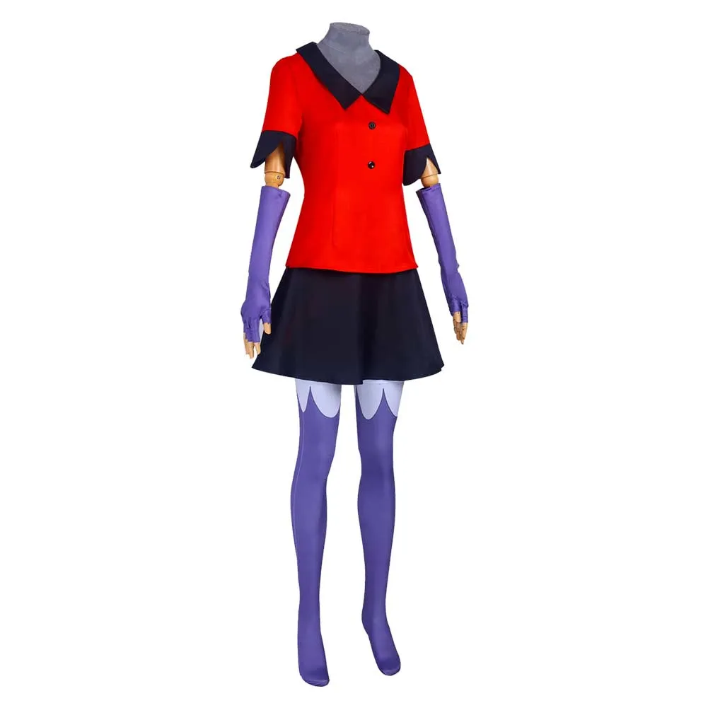 Hazbin Hotel Vaggie TV Character Red Suit Cosplay Costume Outfits Halloween Carnival Suit