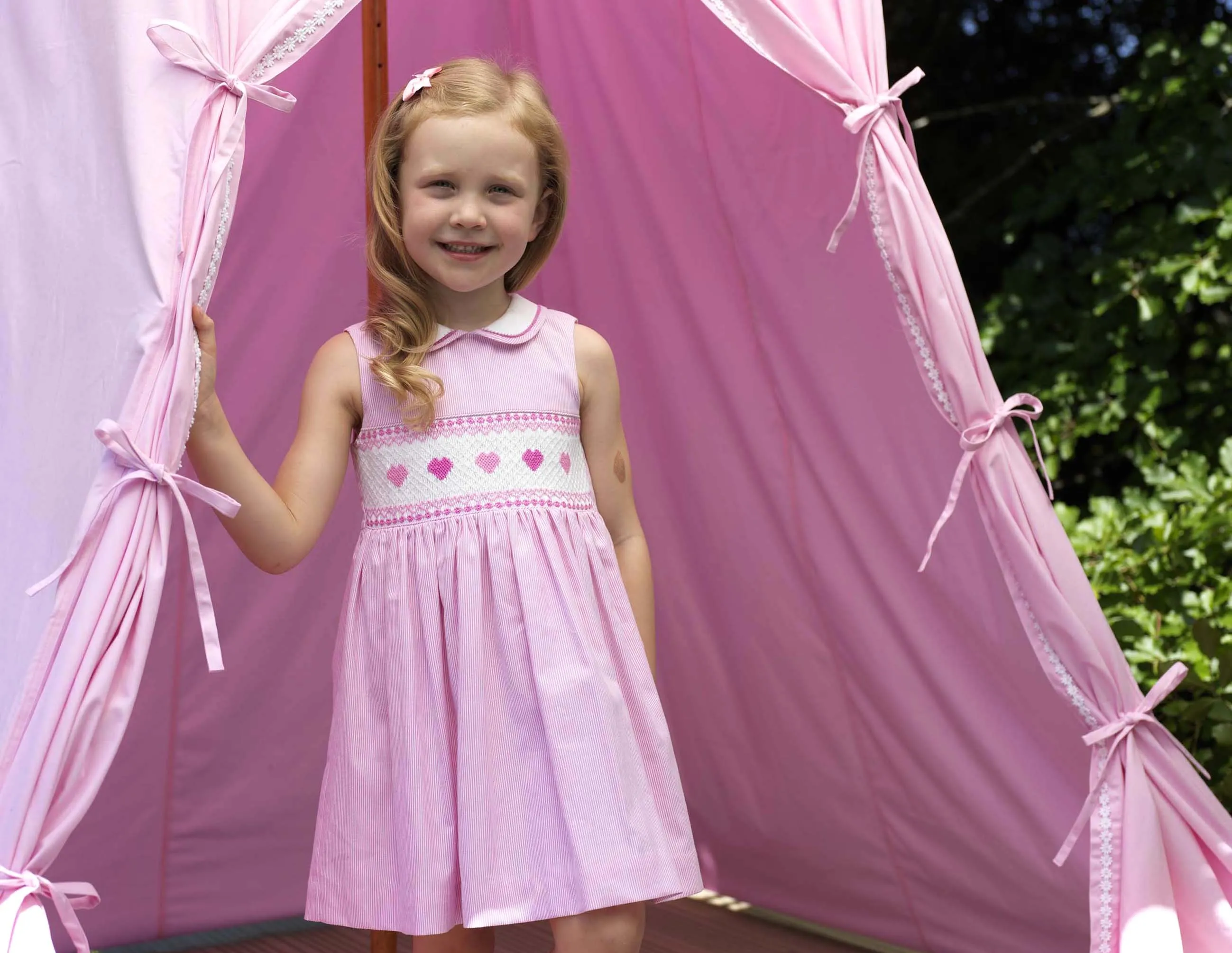 Heart Smocked Dress & Bloomers