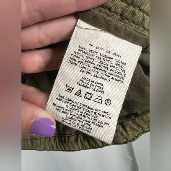 Hei Hei Anthropologie Olive Green Eyelet Jacket