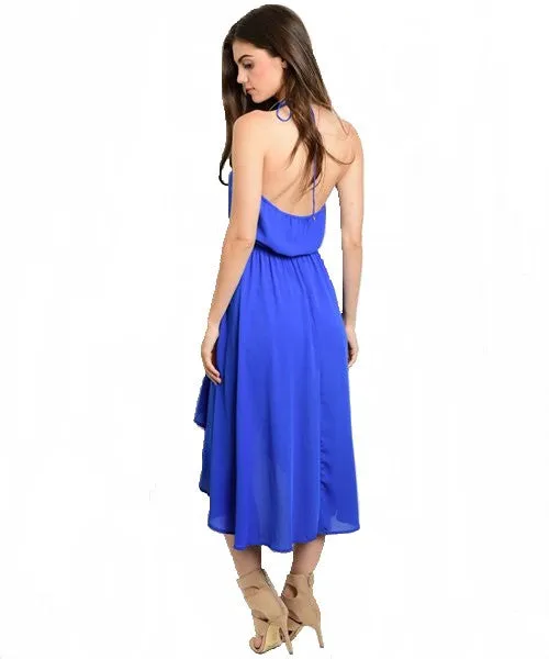 High Low Halter Dress