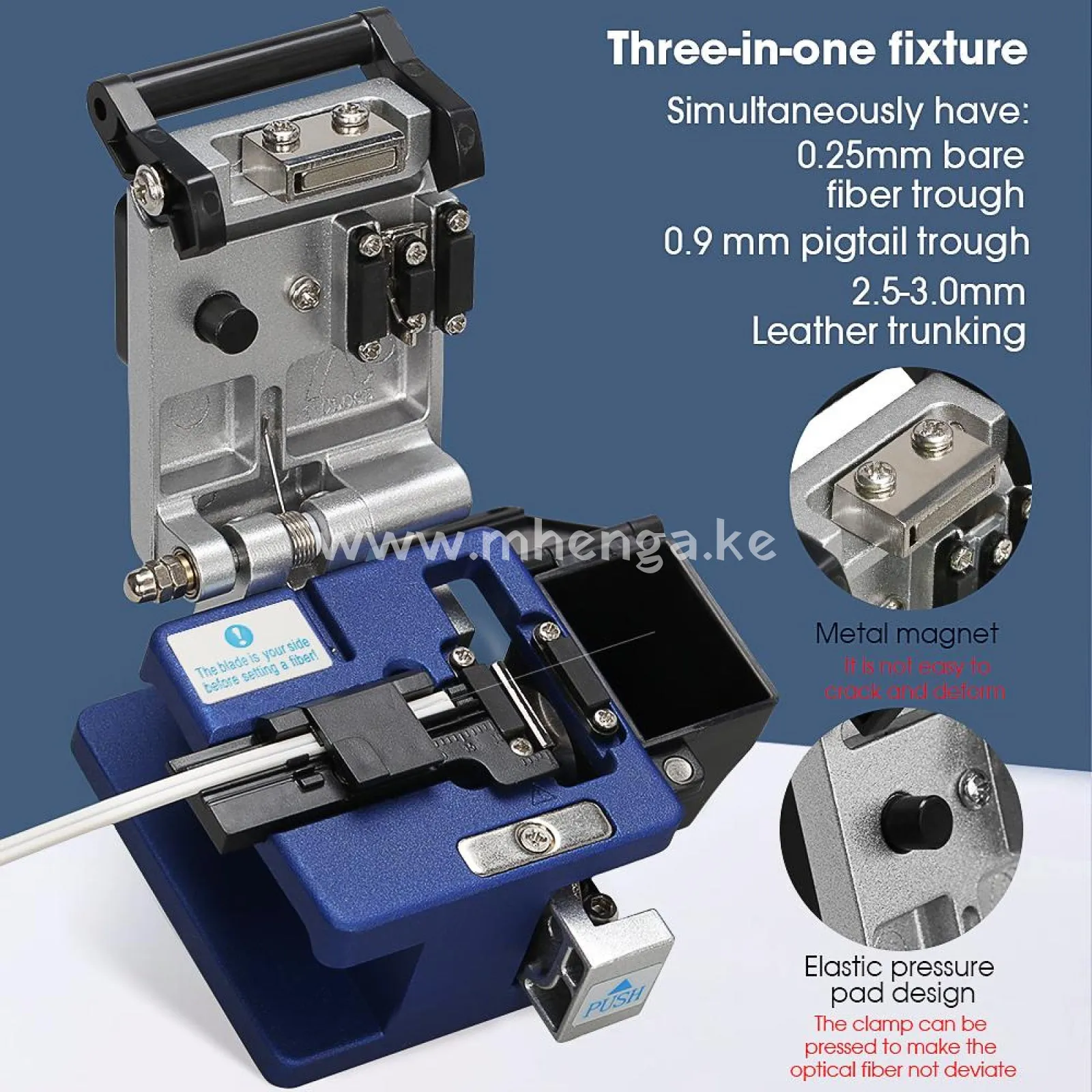 High Precision Fiber cleaver AUA-61S Cable Cutting Knife FTTT Fiber Optic Knife Tools cutter Cleavers 16 surface blade