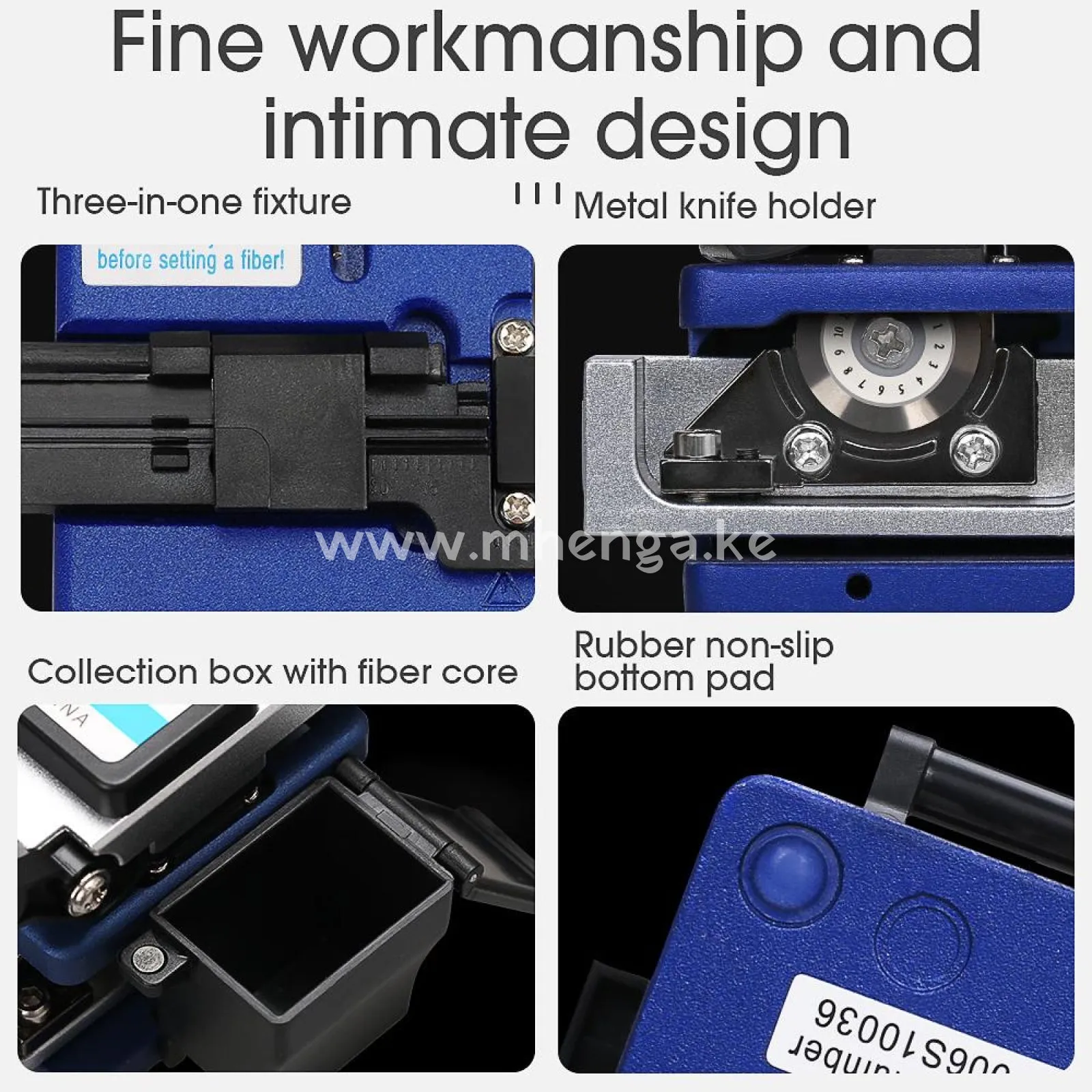 High Precision Fiber cleaver AUA-61S Cable Cutting Knife FTTT Fiber Optic Knife Tools cutter Cleavers 16 surface blade