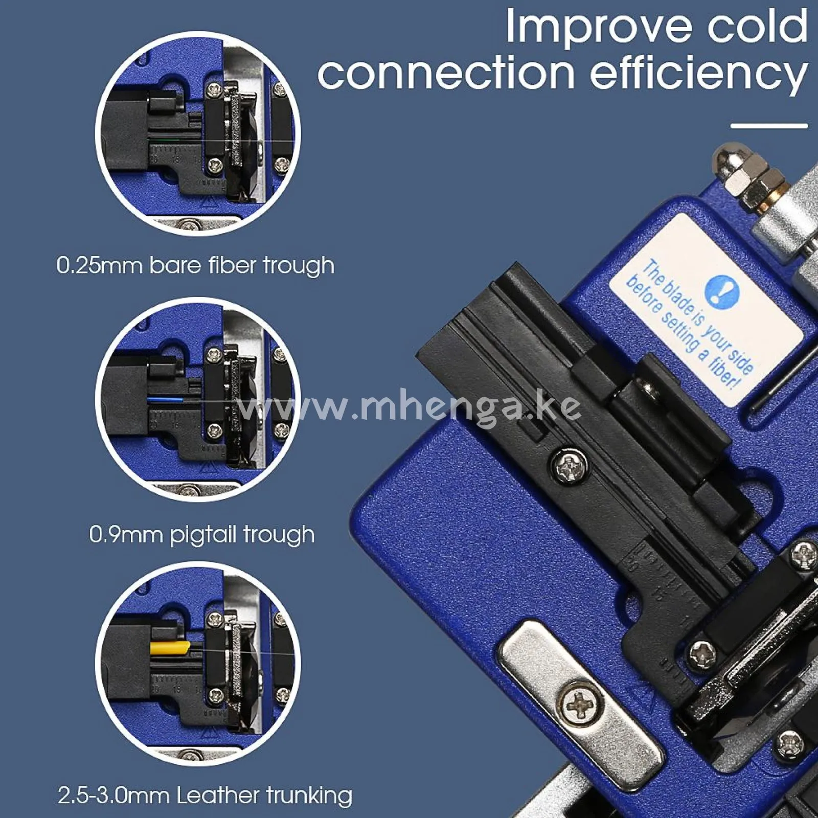 High Precision Fiber cleaver AUA-61S Cable Cutting Knife FTTT Fiber Optic Knife Tools cutter Cleavers 16 surface blade