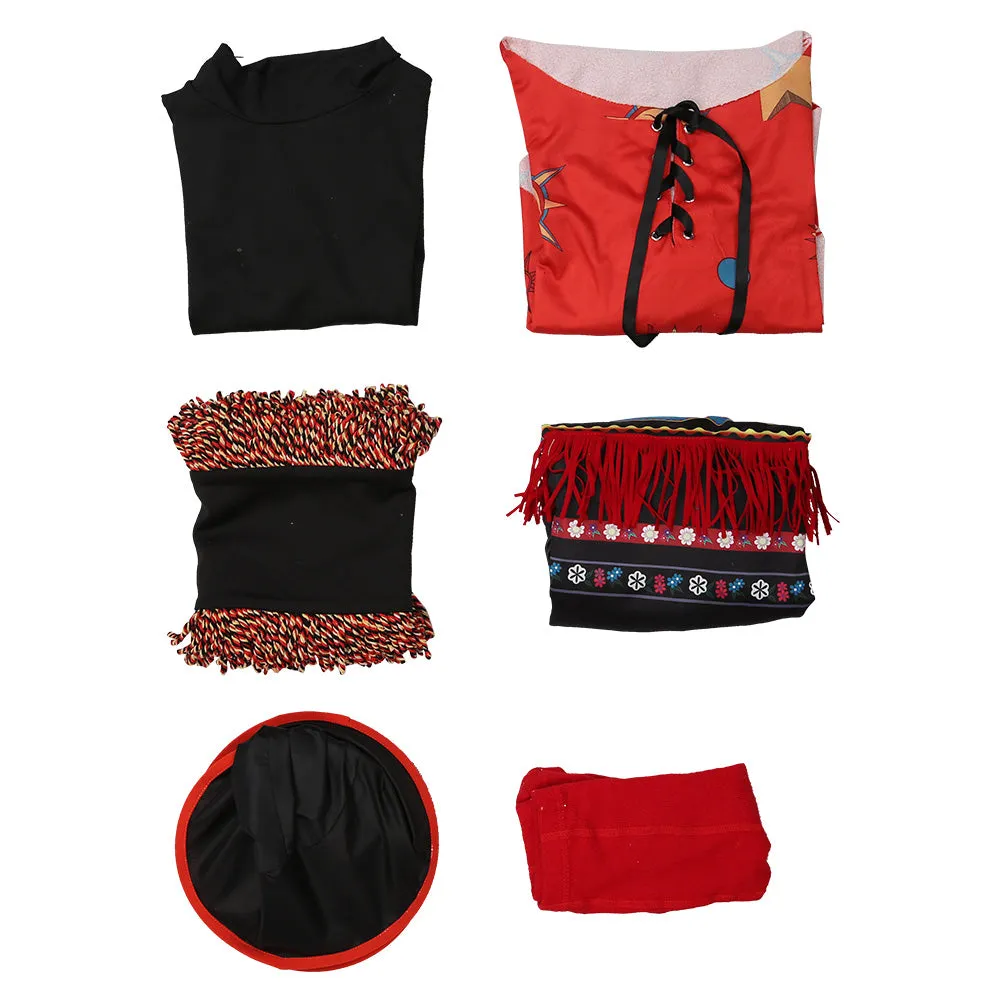 Hocus Pocus Halloween Carnival Suit Dani Dennison Cosplay Costume Kids Children Girls Skirt Hat Outfits