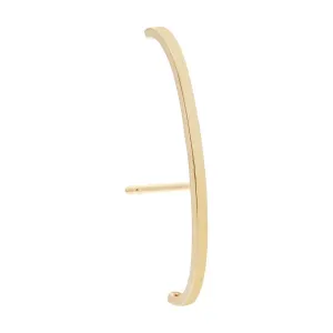 Hook Stud Earring 14K