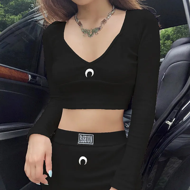[@id0lls ] "MOON FASHION" LONG SLEEVE / SKIRT SUIT N111008