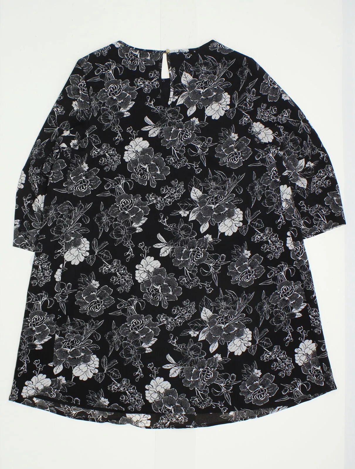 Isabel Maternity by Ingrid & Isabel Bell Sleeve Floral Print Dress Black Large