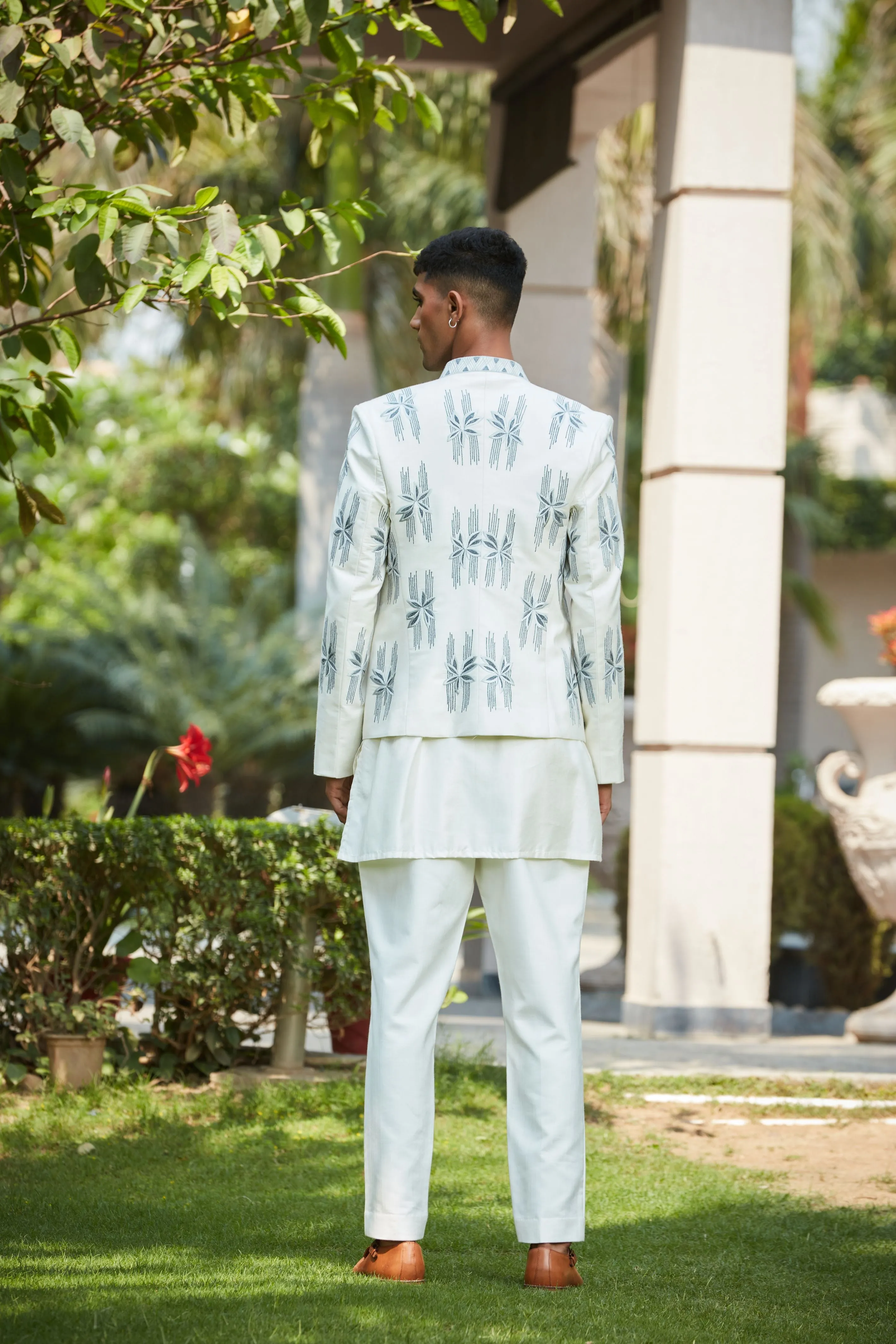 Iyre Open Jacket with Kurta Set