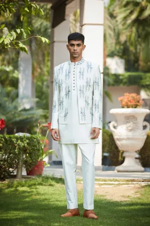 Iyre Open Jacket with Kurta Set