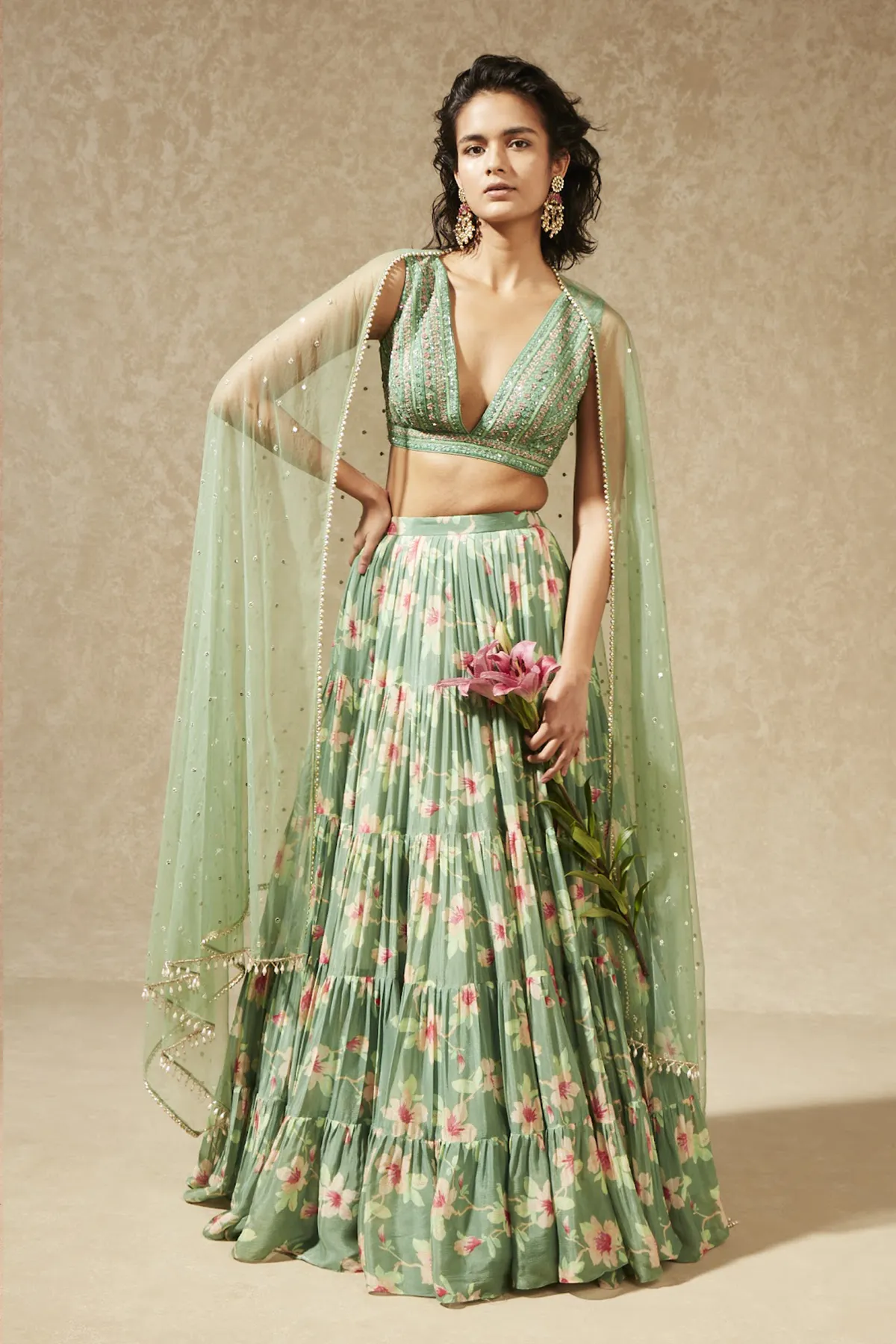 IZUMI TIERED SKIRT